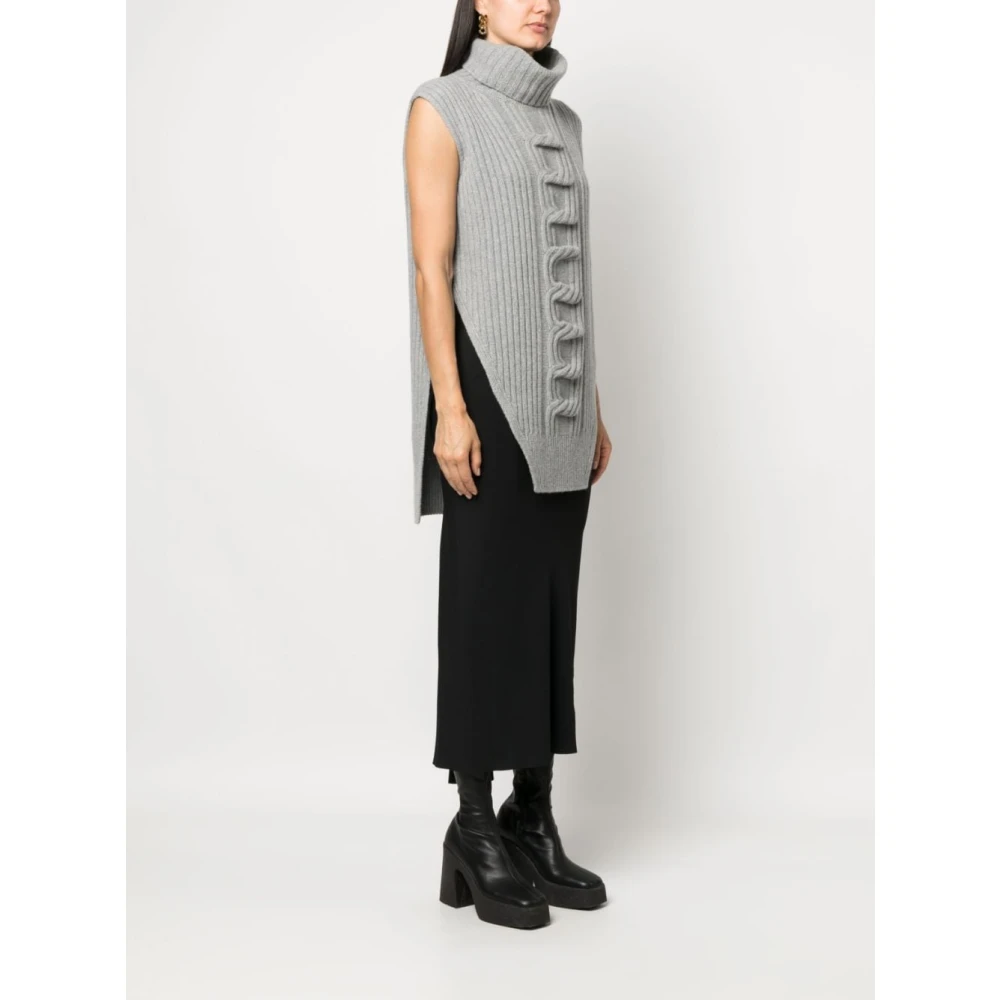 Stella Mccartney Gezellige Turtleneck Sweater Gray Dames