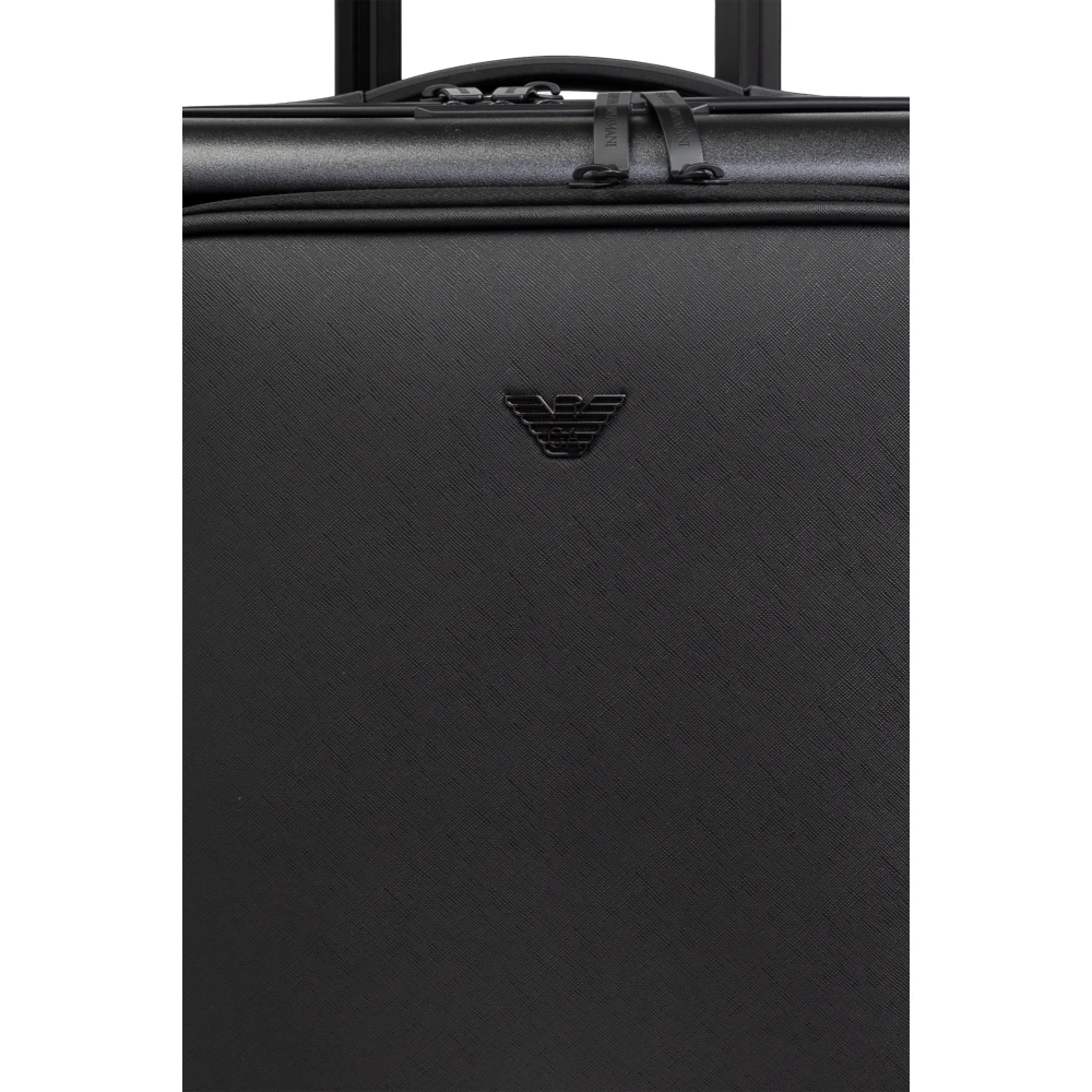Emporio Armani Koffer op wielen Black Heren