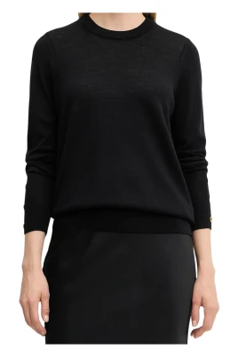 Merino Button Slv Ls Swtr