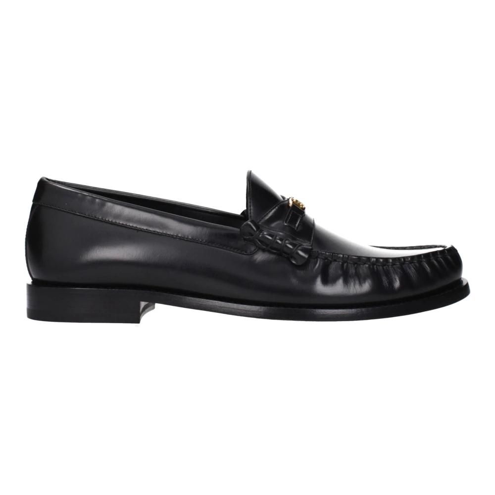 Celine Zwarte Leren Instaploafers