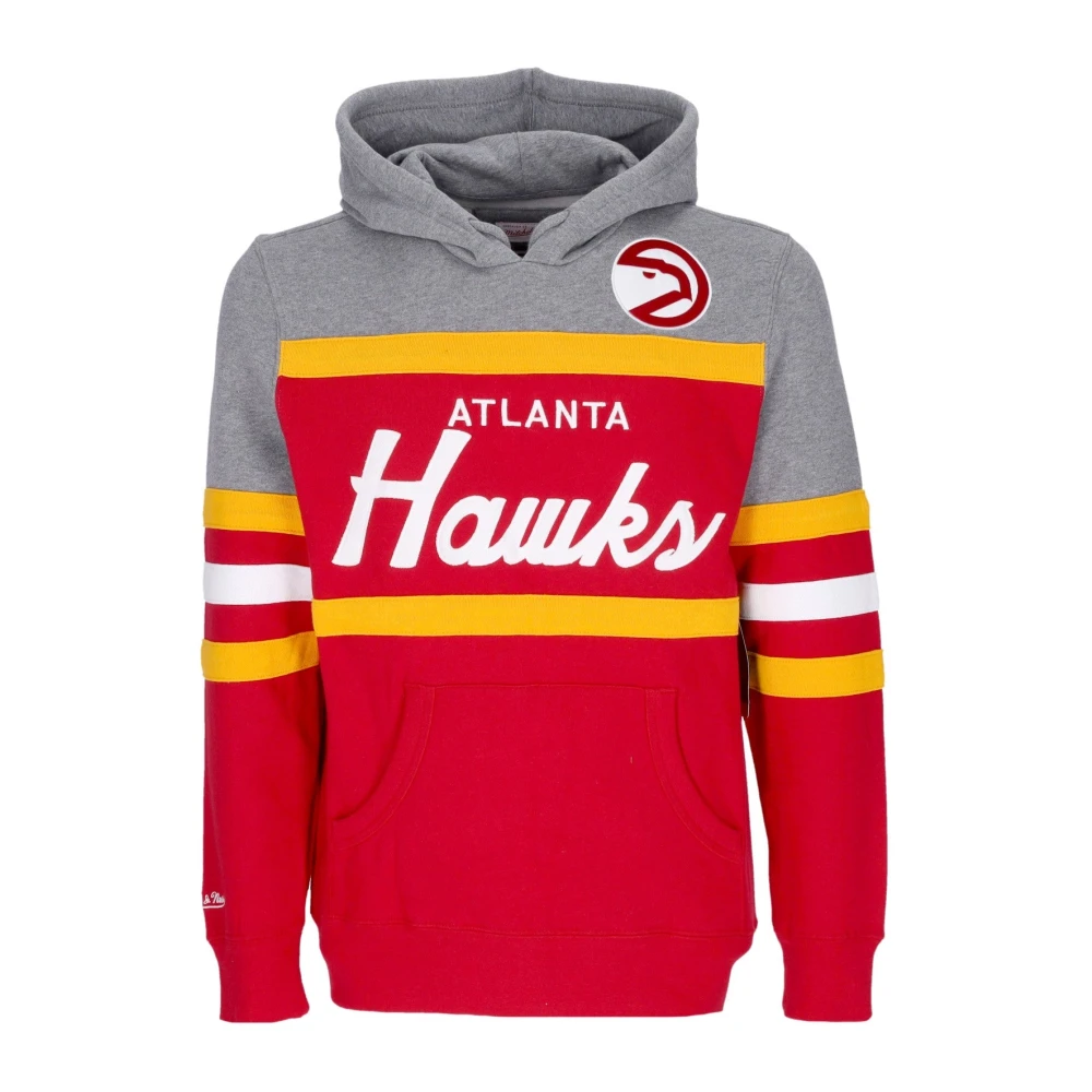 Mitchell & Ness NBA Headcoach Hoodie Scarlet Red Heren
