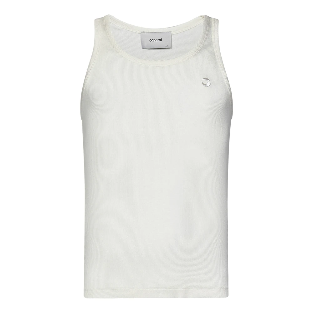 Coperni Witte Geribbelde Tanktop White Heren