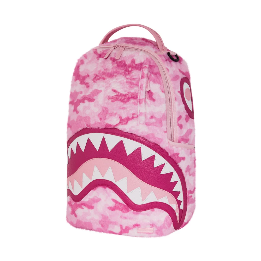 Sprayground Roze Haai Bont Rugzak Pink Unisex