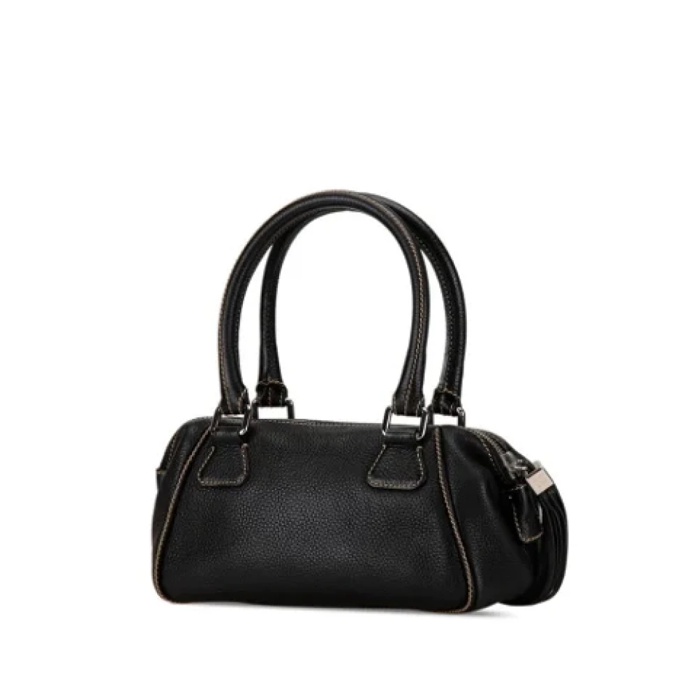 Chanel Vintage Pre-owned Leather chanel-bags Black Dames