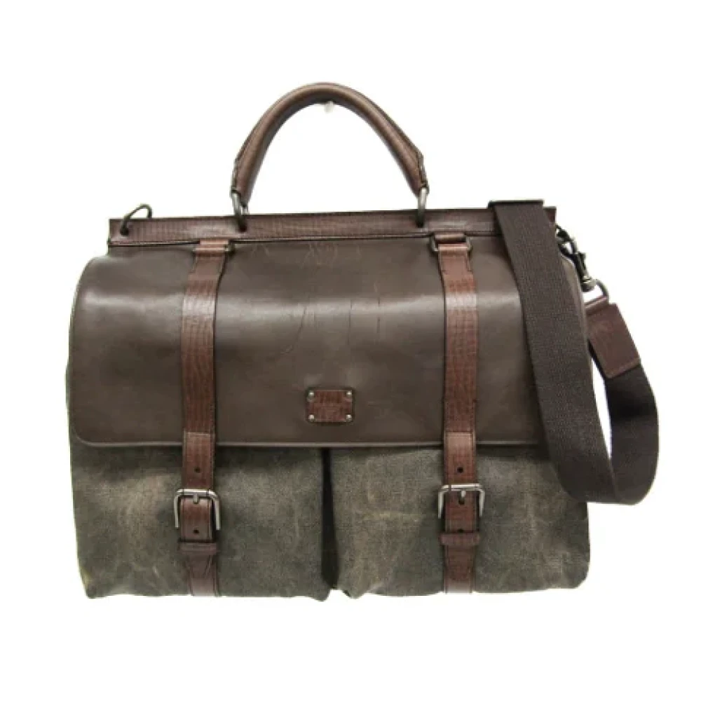 Dolce & Gabbana Pre-owned Leather handbags Brown Unisex