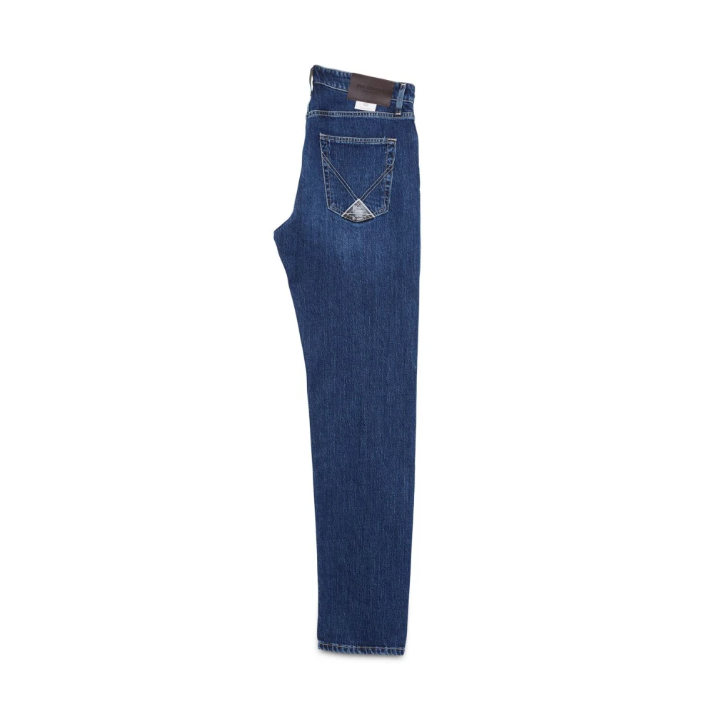 Roy Roger's Slim-Fit Stone Washed Denim Jeans Blue Heren
