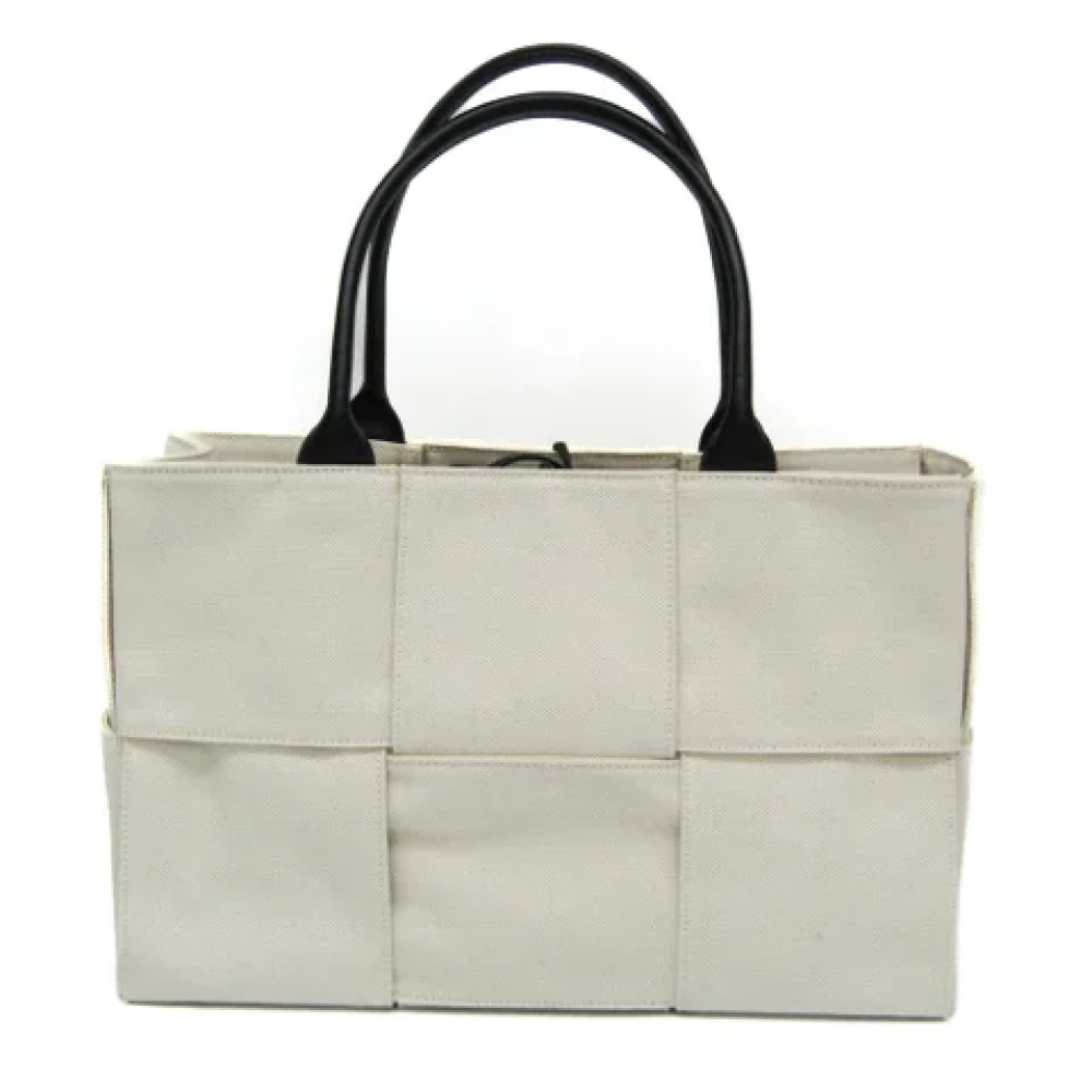 Bottega Veneta Vintage Pre-owned Canvas totes Beige Dames