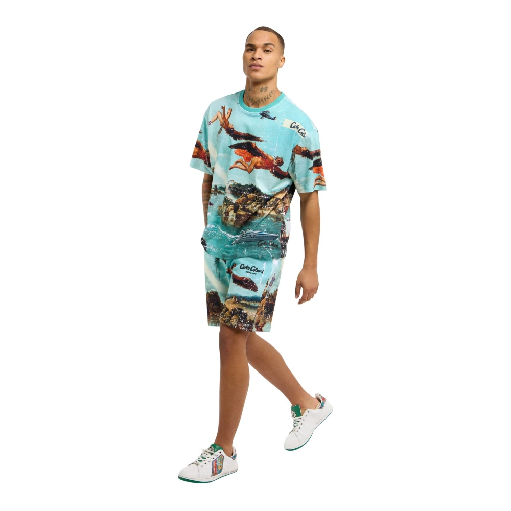 carlo colucci Ikarus Verhaal T-shirt Multicolor Heren