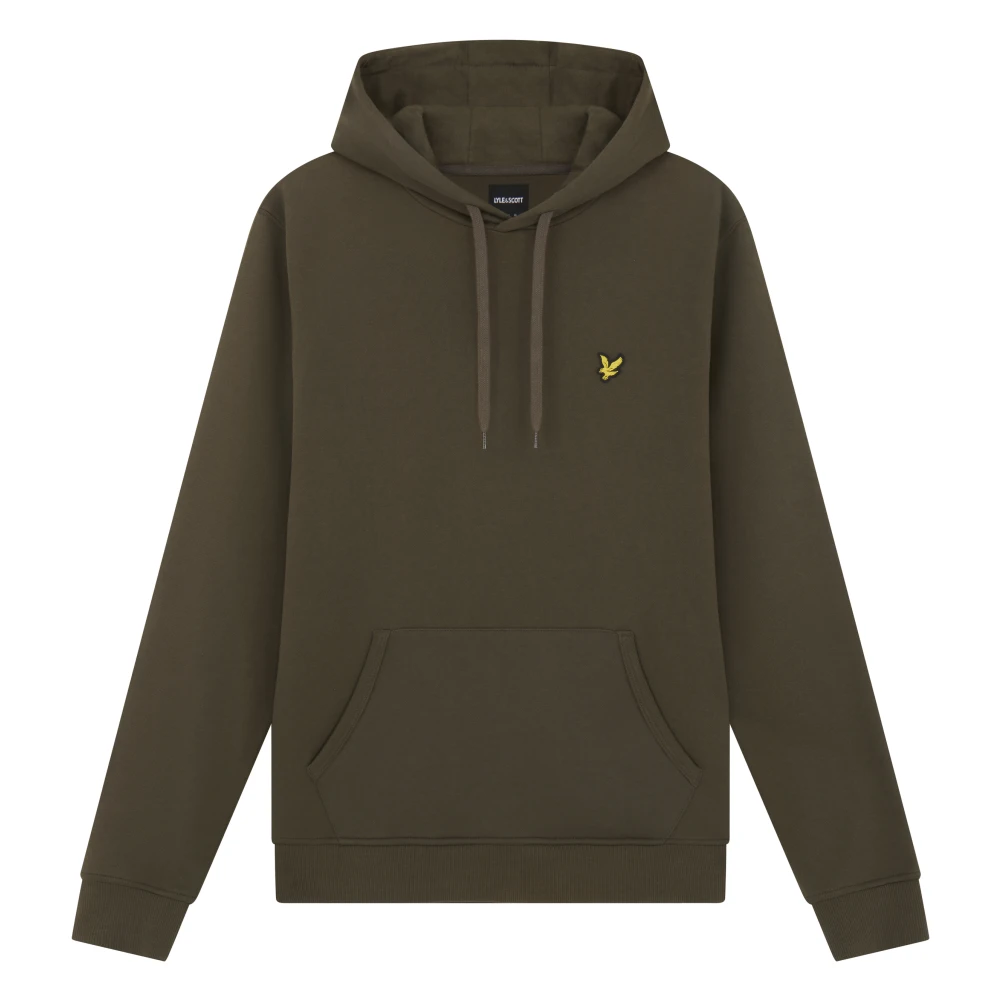 Lyle & Scott Men's Green Hoodies, 2XL, Hooded Pullover Midlayer