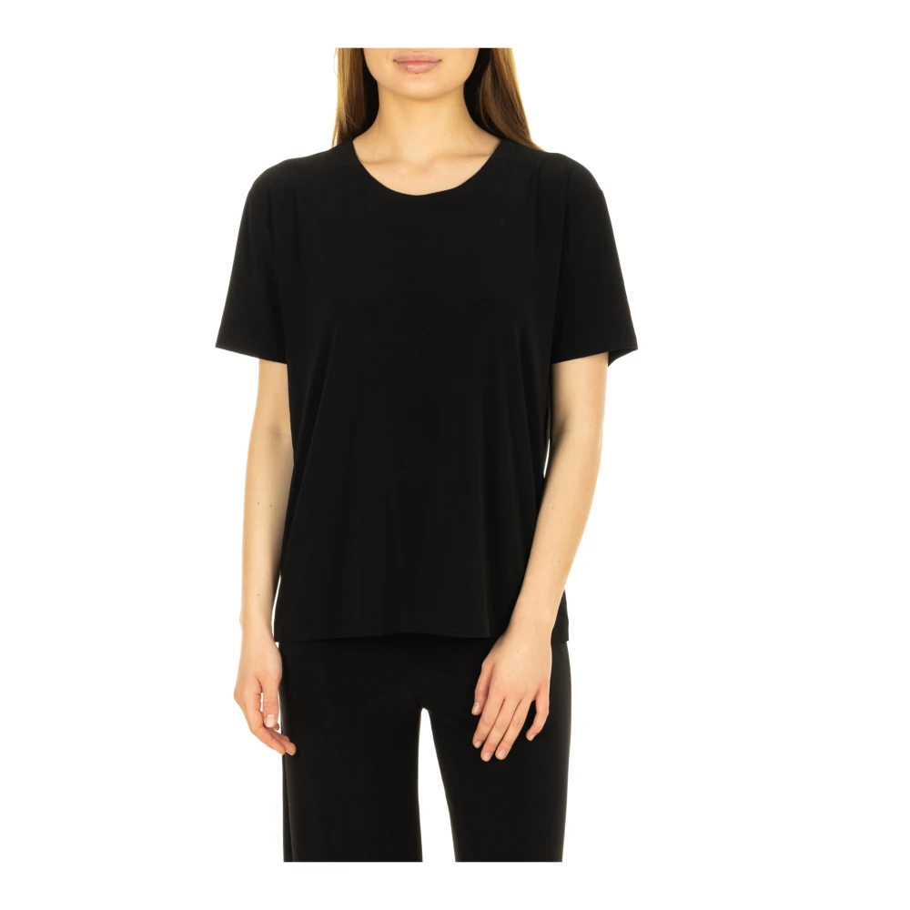 Norma Kamali Zwarte Sweater Box Top Black Dames