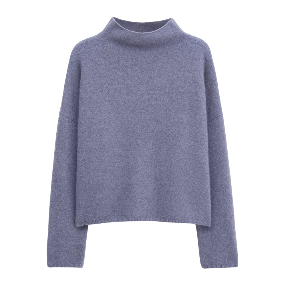 Filippa K Gezellige Funnelneck Trui Blue Dames