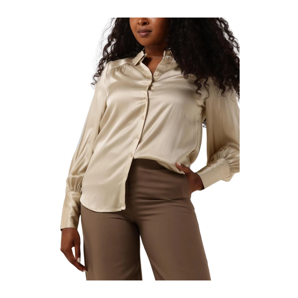 Dea Kudibal Elegante Beige Blouse Cadence Beige Dames