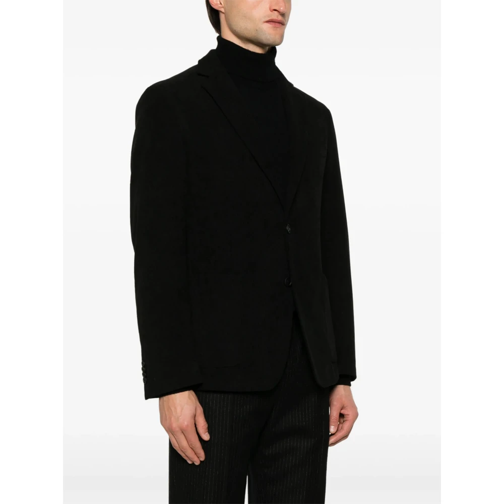 Hugo Boss Ribfluwelen jas met 2 knopen Black Heren