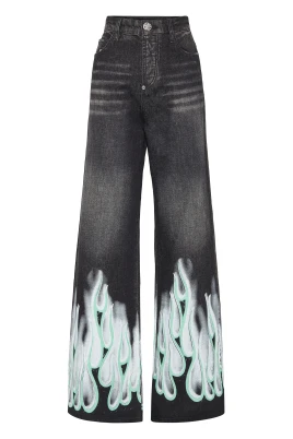 Denim Skater Fit Byxor Flame