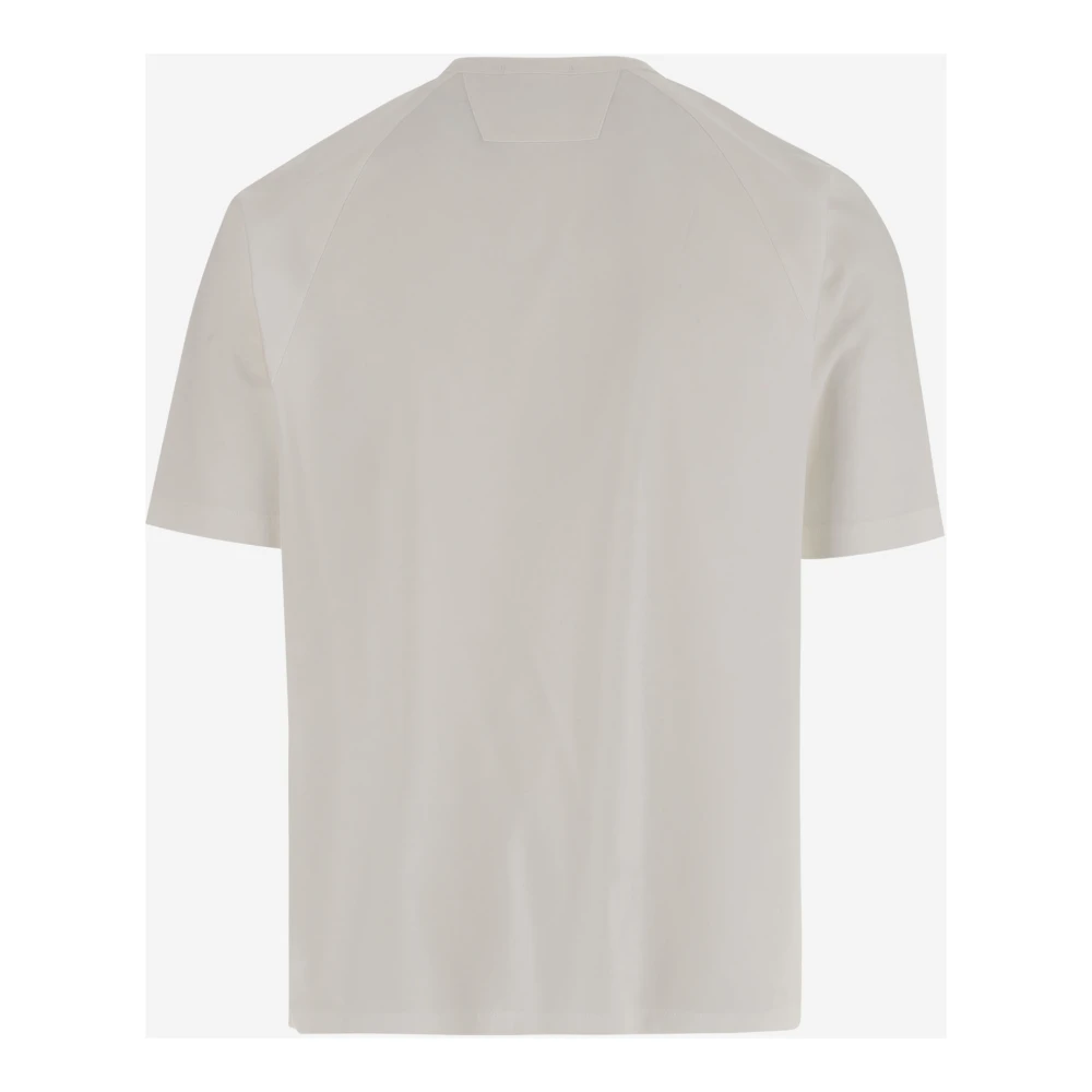 C.P. Company Logo Patch Katoenen T-shirt Beige Heren