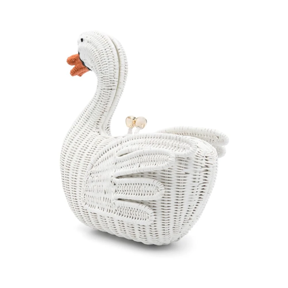 Serpui Witte Kiss-Lock Schoudertas White Dames