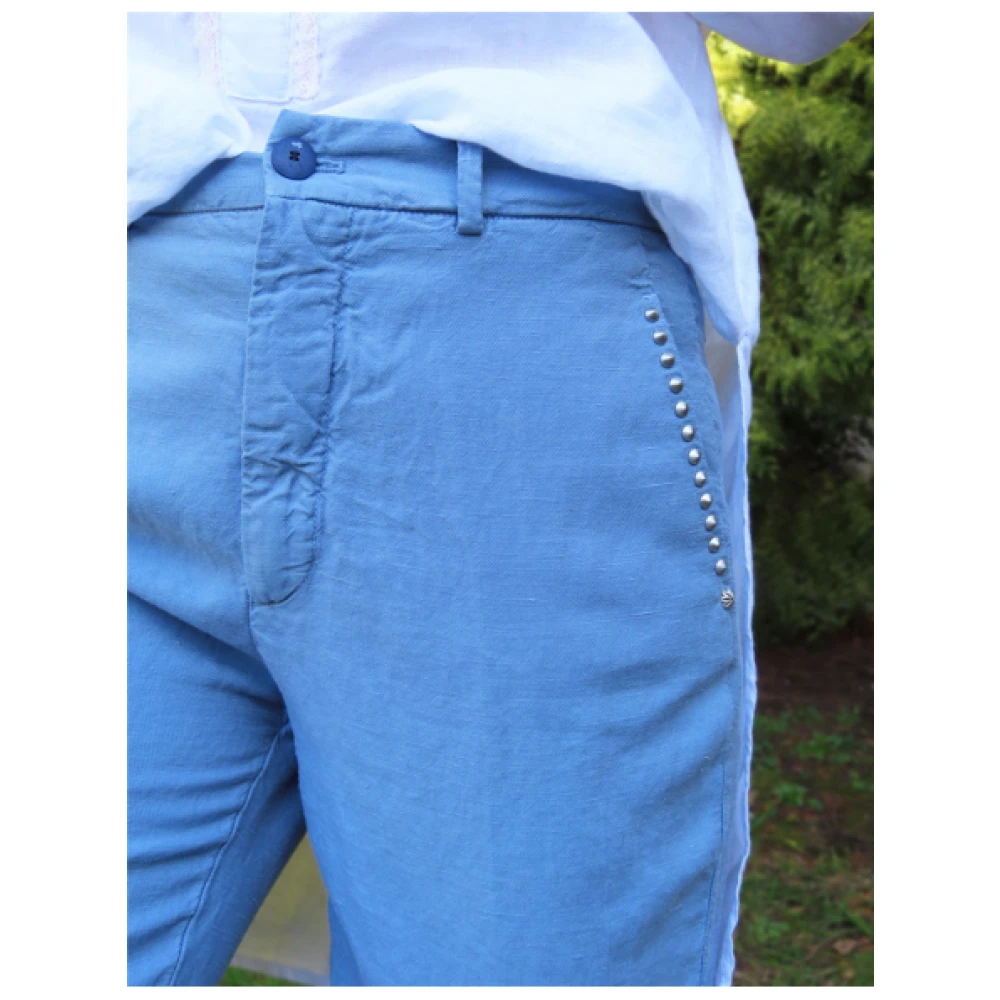 Mason's Casual Fit Linda 7 8 Broek Blue Dames