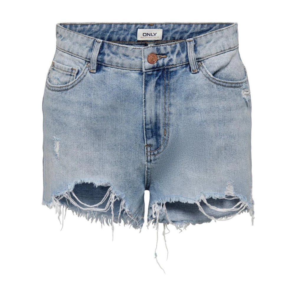Only Light Blue Cotton Shorts - IT42|M - Image 3