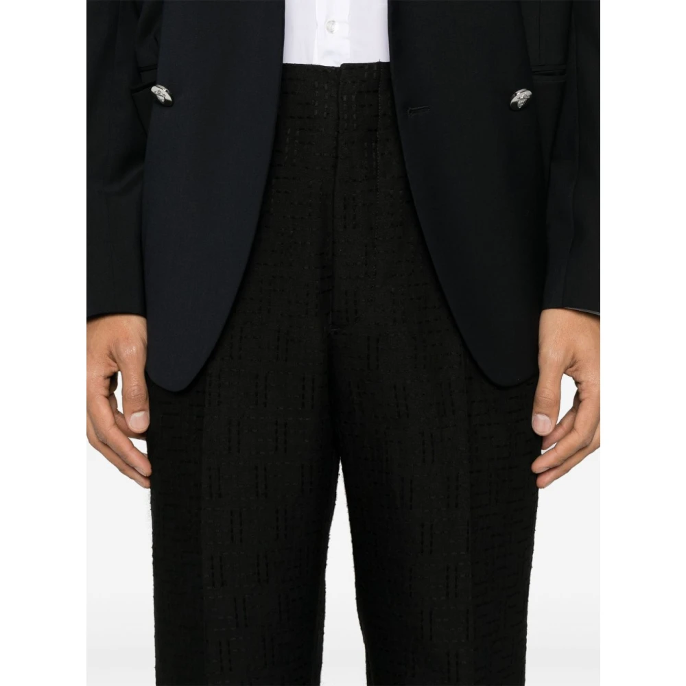 Fendi Zwarte Stijlvolle Broek Black Heren