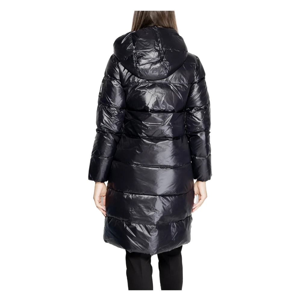 Armani Exchange Capuchon-ritsjas Black Dames