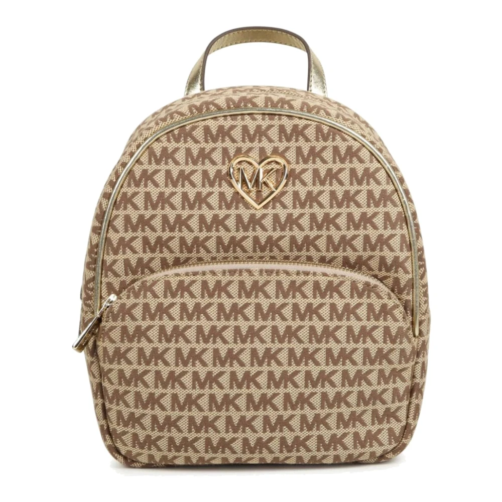 Michael Kors Monogramtryck Mini Ryggsäck Beige, Flicka