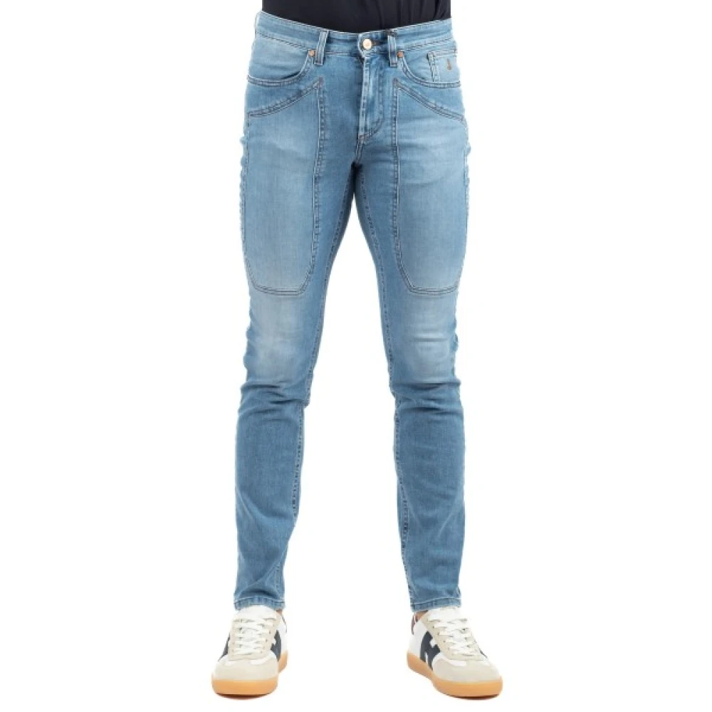 Jeckerson Uomo Blu Jeans, W33, New,