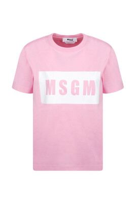 pink-logo-print-t-shirt