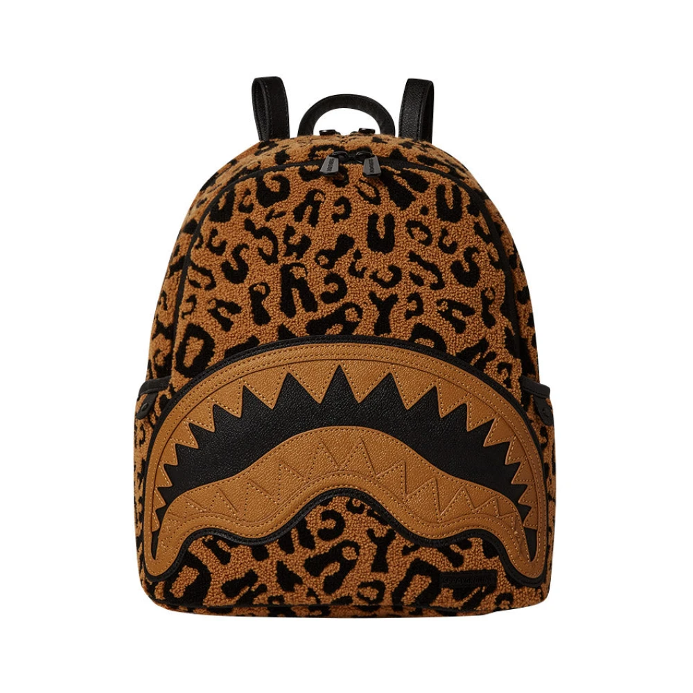 Sprayground Unisex Brown Wild One Savage Cheetah Backpack