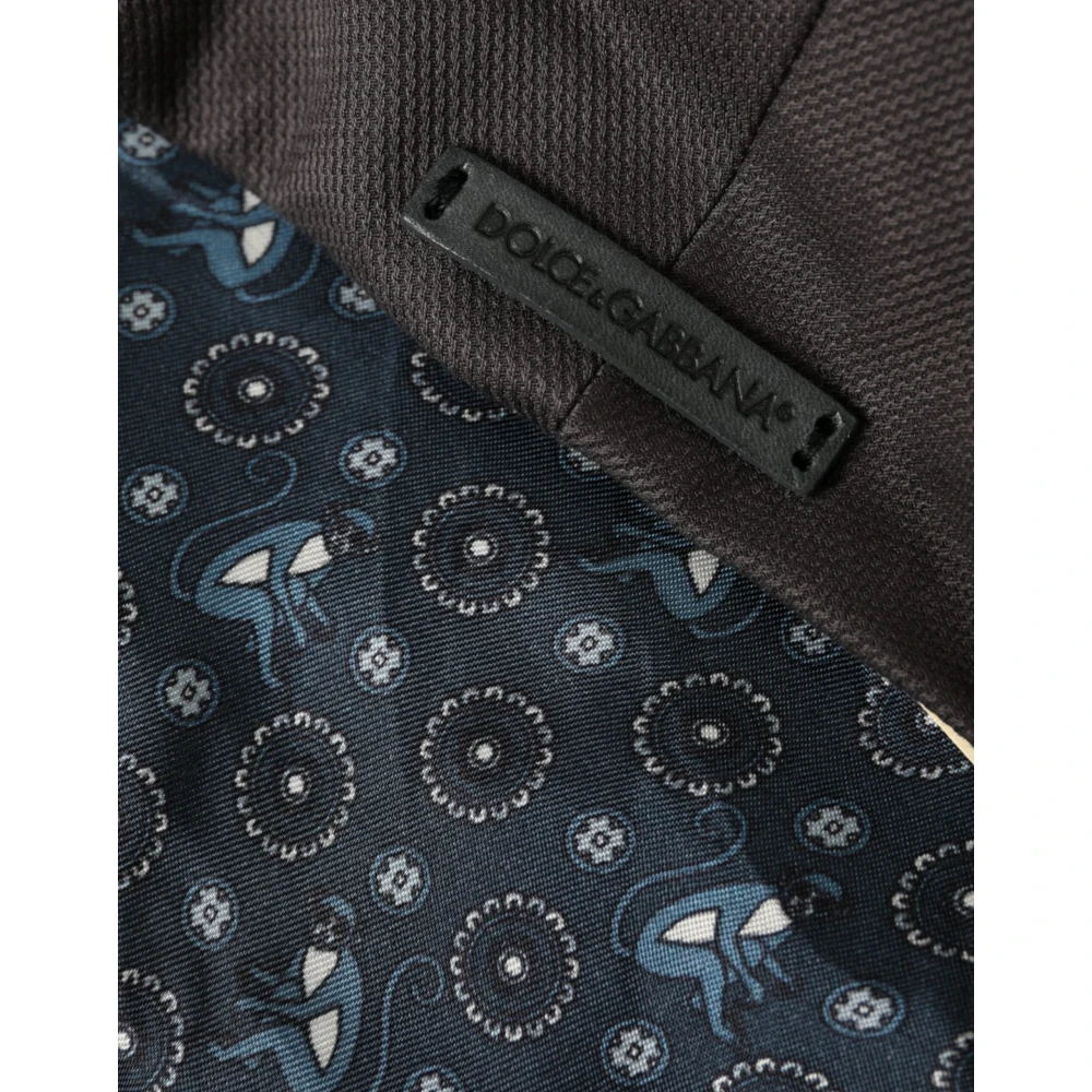 Dolce & Gabbana Grijze Katoenen Newsboy Cap Gray Heren