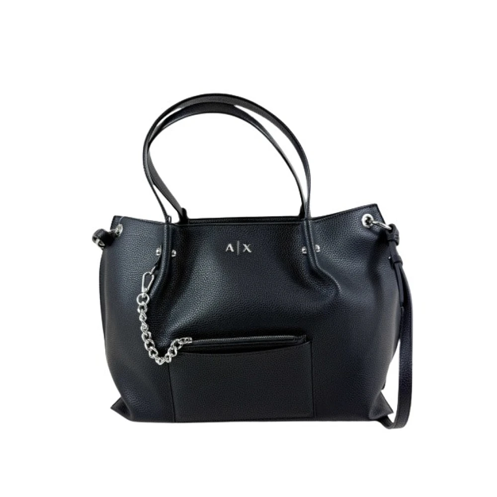 Armani Exchange Femme Noir Sacs, Taille: One Size Mila Shopping Medium