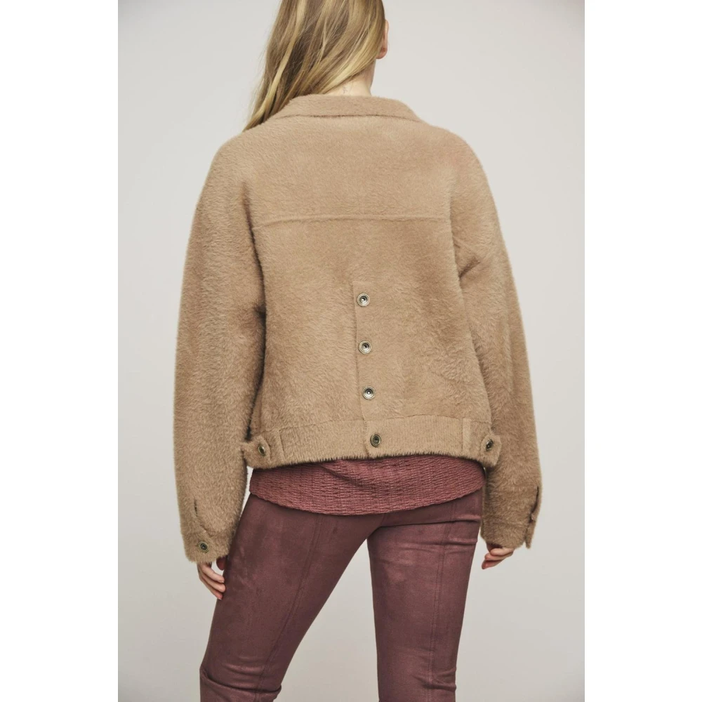 Rino&Pelle Boxy Bubbly Twig Jas Brown Dames