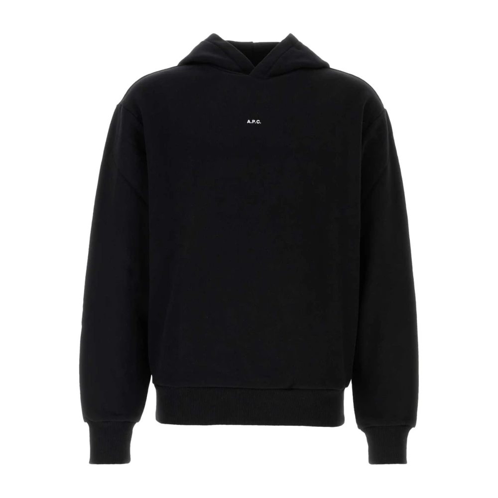 A.p.c. Men's Black Cotton Sweatshirt