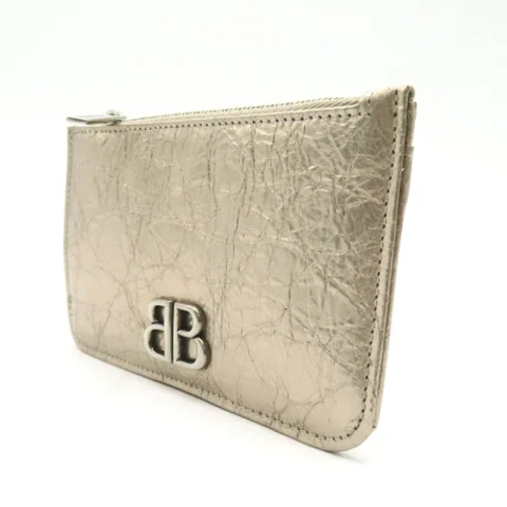 Balenciaga Vintage Pre-owned Leather home-office Beige Dames