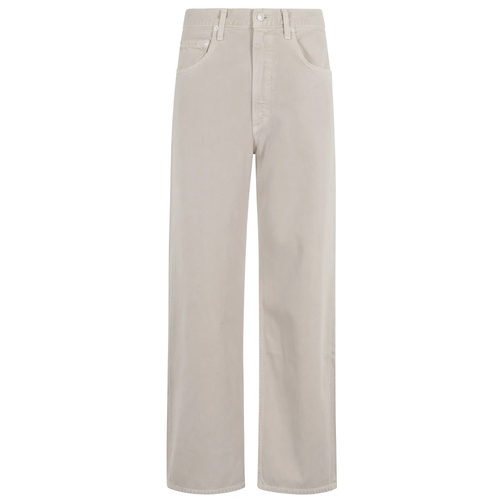 Agolde Curve Denim Jeans Beige Dames