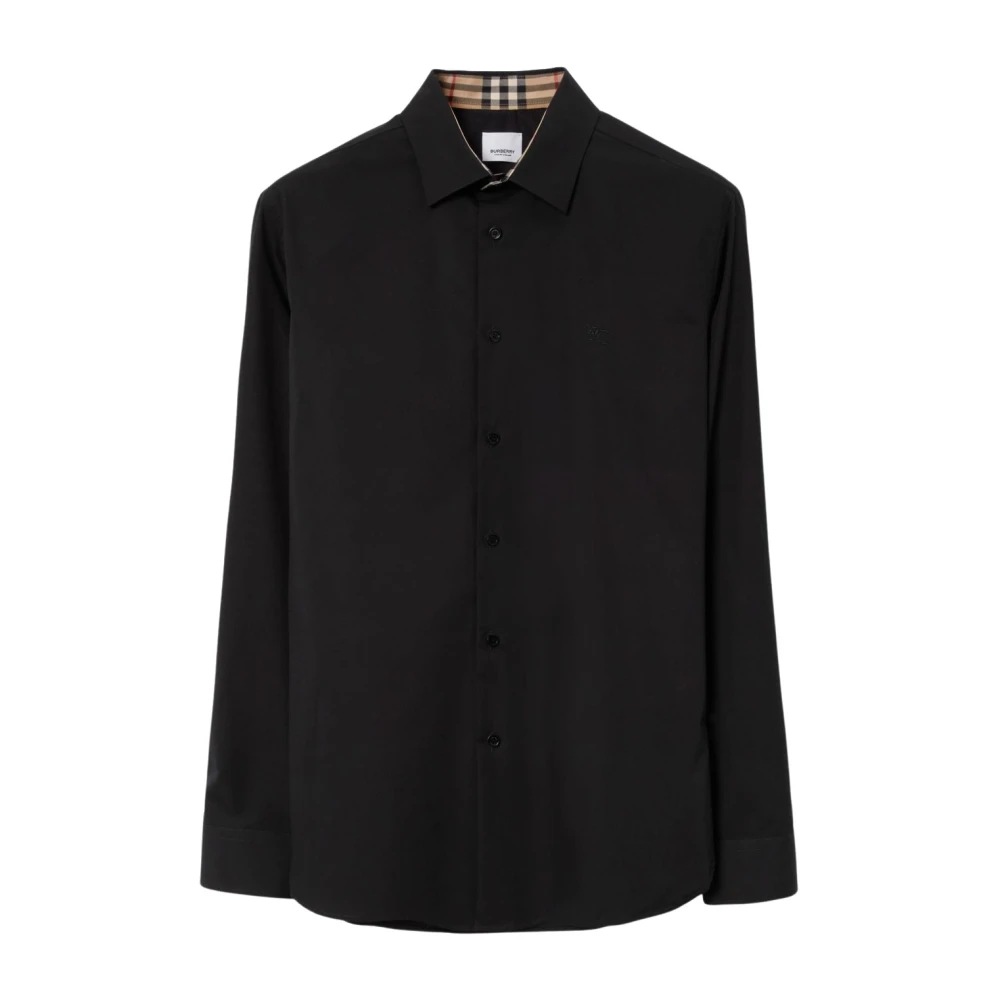 Burberry Checked Overshirt - Male - Casual Shirts - Black - M - Shirts