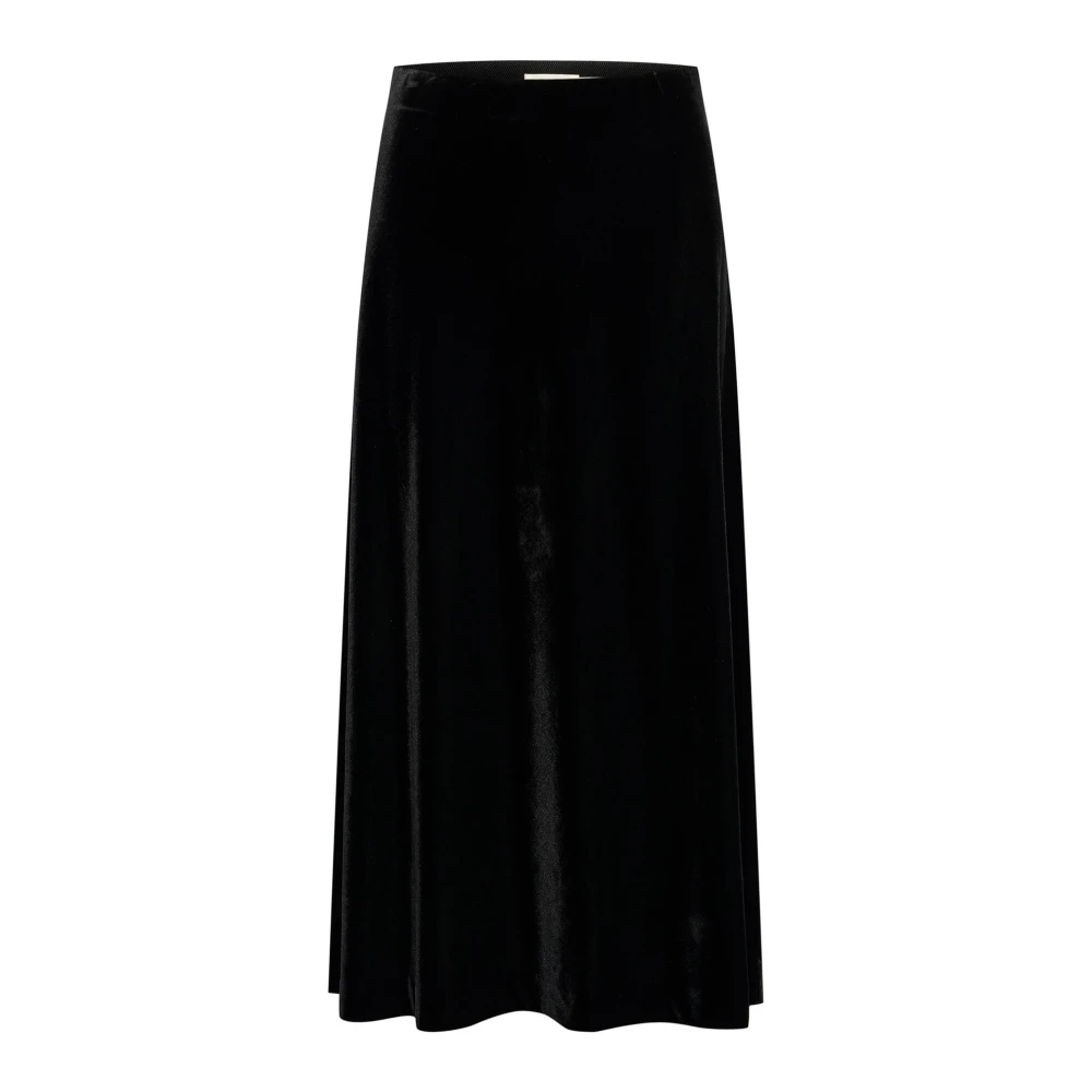 Part Two Zwarte Elastische Taille Rok Meyapw Black Dames