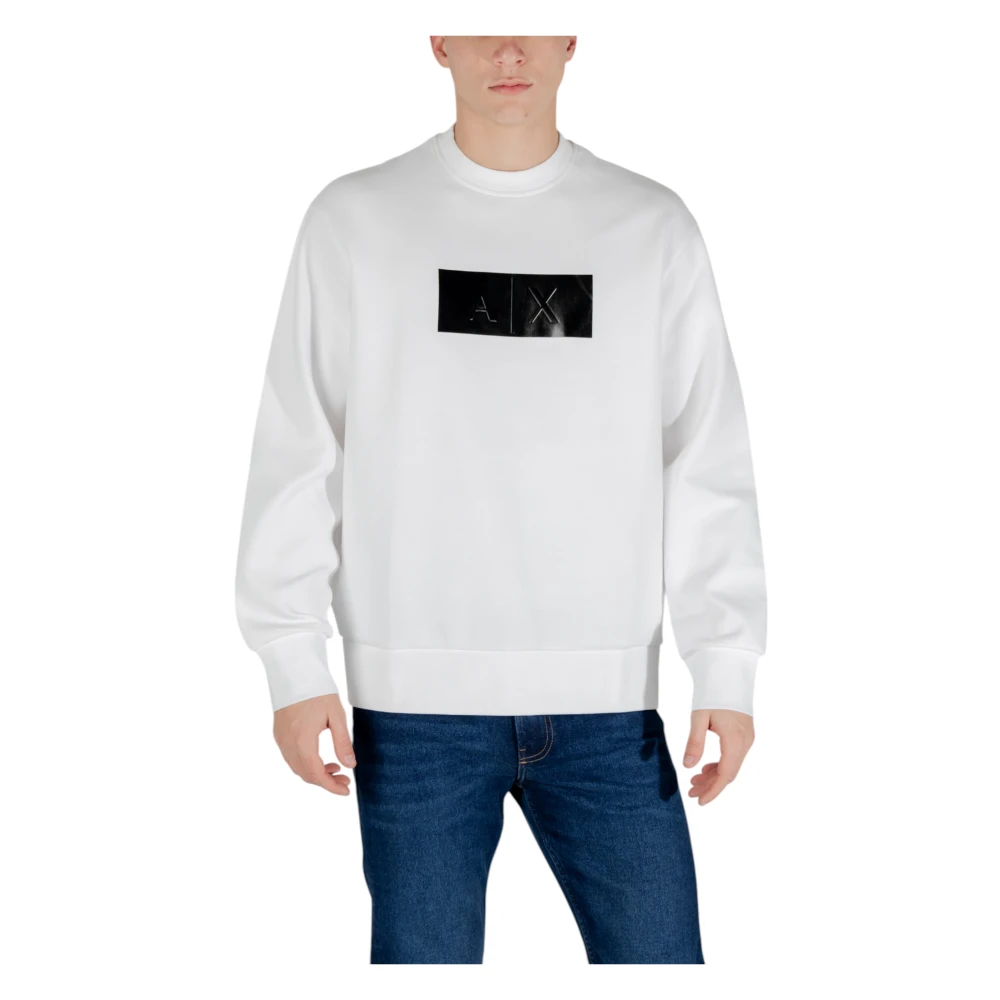 Armani Exchange Uncovered Sweatshirt White Heren