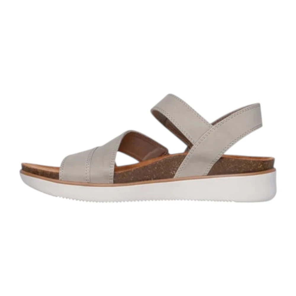 Skechers Beige Lifted Comfort - Female - Flat Sandals - 4 Uk - Shoes