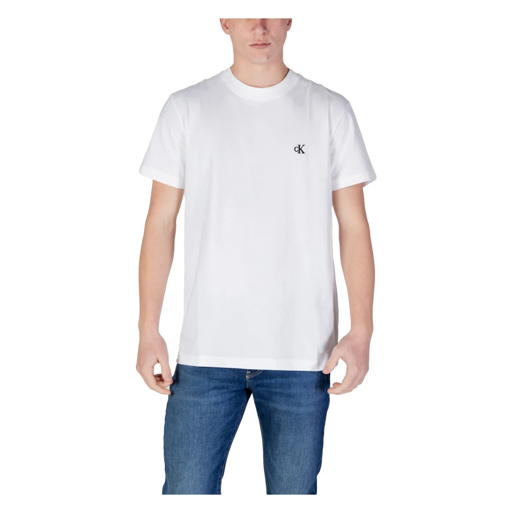 Calvin Klein Jeans Klassiek Katoenen Kortemouw Ondergoed White Heren