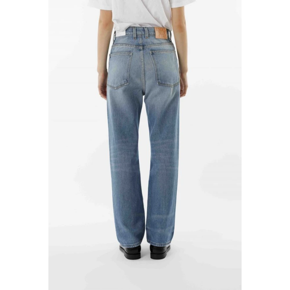 B Sides Vintage Straight Fit Jeans Blue Dames