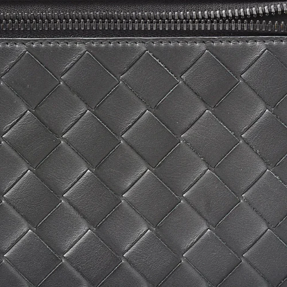 Bottega Veneta Vintage Pre-owned Leather clutches Black Dames