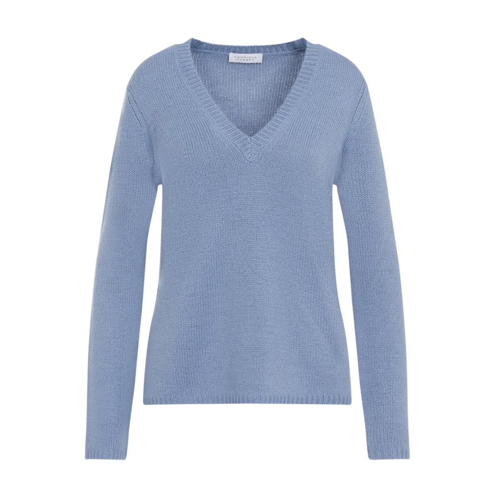 Gabriela Hearst Blauwe Cashmere Trui Aw24 Blue Dames