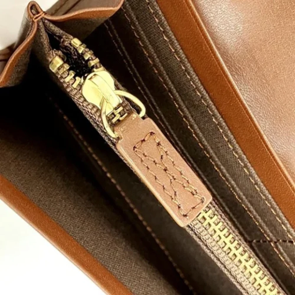 Chloé Pre-owned Leather wallets Brown Dames