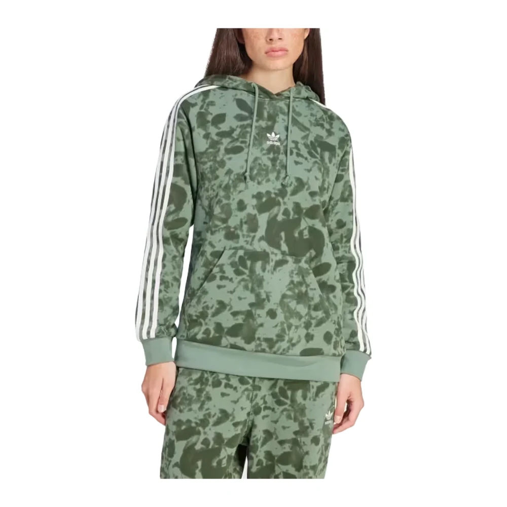 Adidas Originals Groene Camouflage Dames Hoodie Green Dames