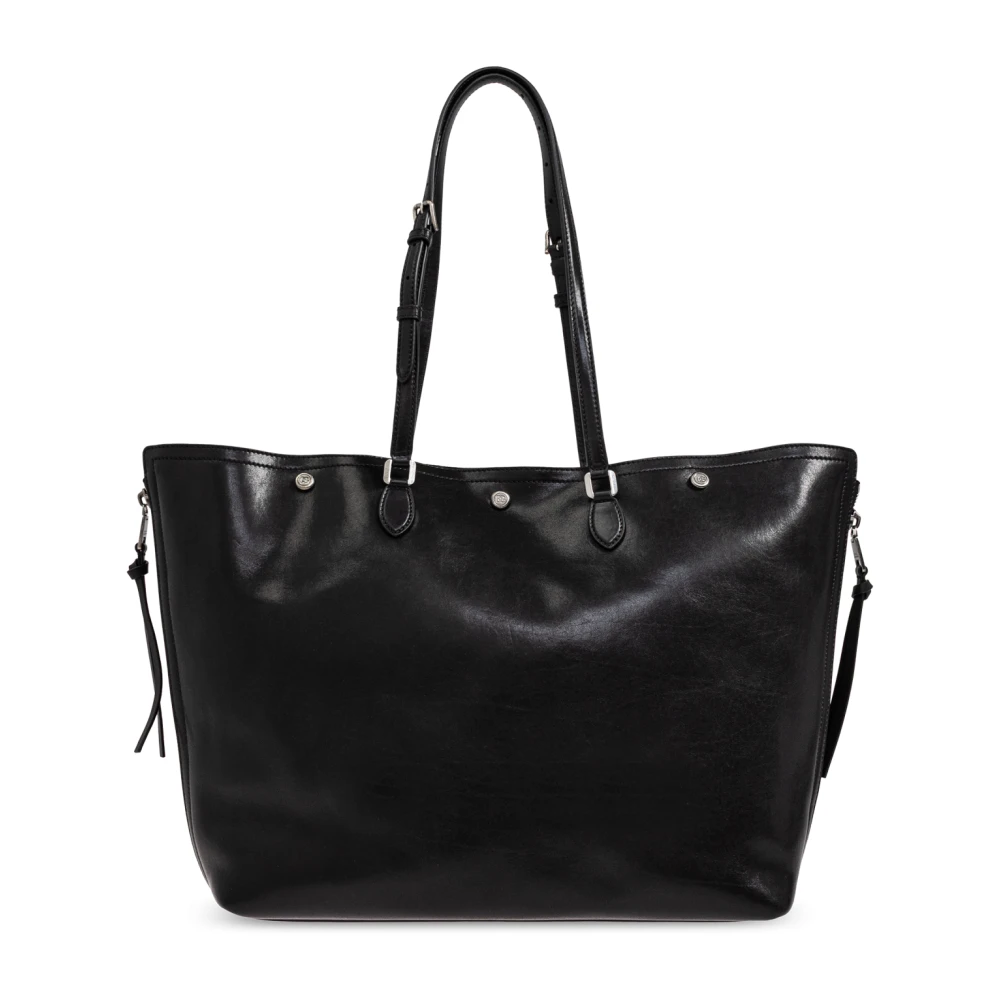 Dolce & Gabbana Men's Black Shopping Bags, One Size, Leather Shopper Bag