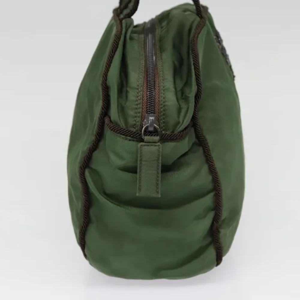 Prada Vintage Pre-owned Fabric prada-bags Green Dames
