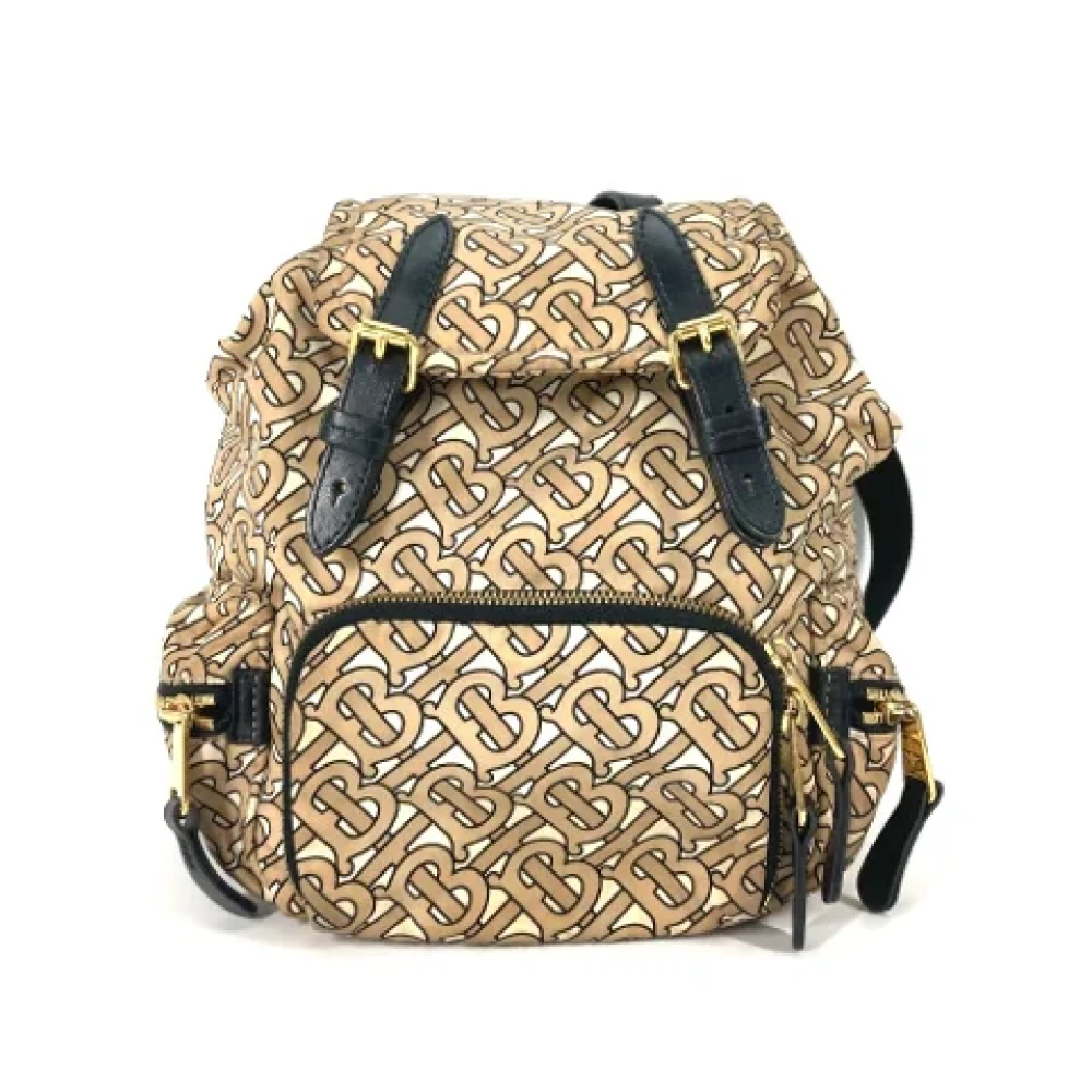 Burberry Vintage Pre-owned Fabric shoulder-bags Beige Dames