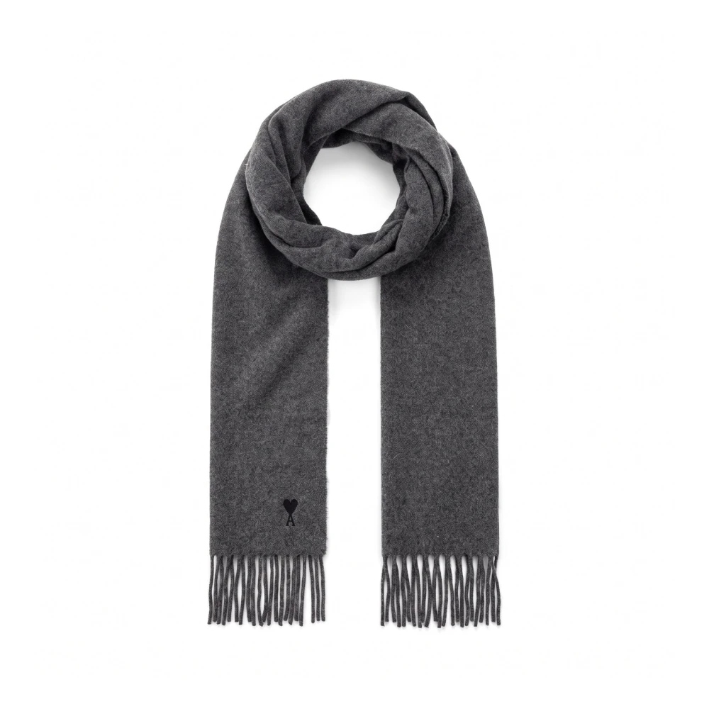 Ami Paris Uomo Grigio - Sciarpe Invernali - Accessories - One Size