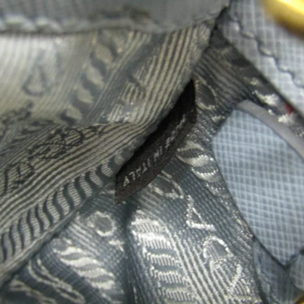 Prada Vintage Pre-owned Leather prada-bags Blue Dames