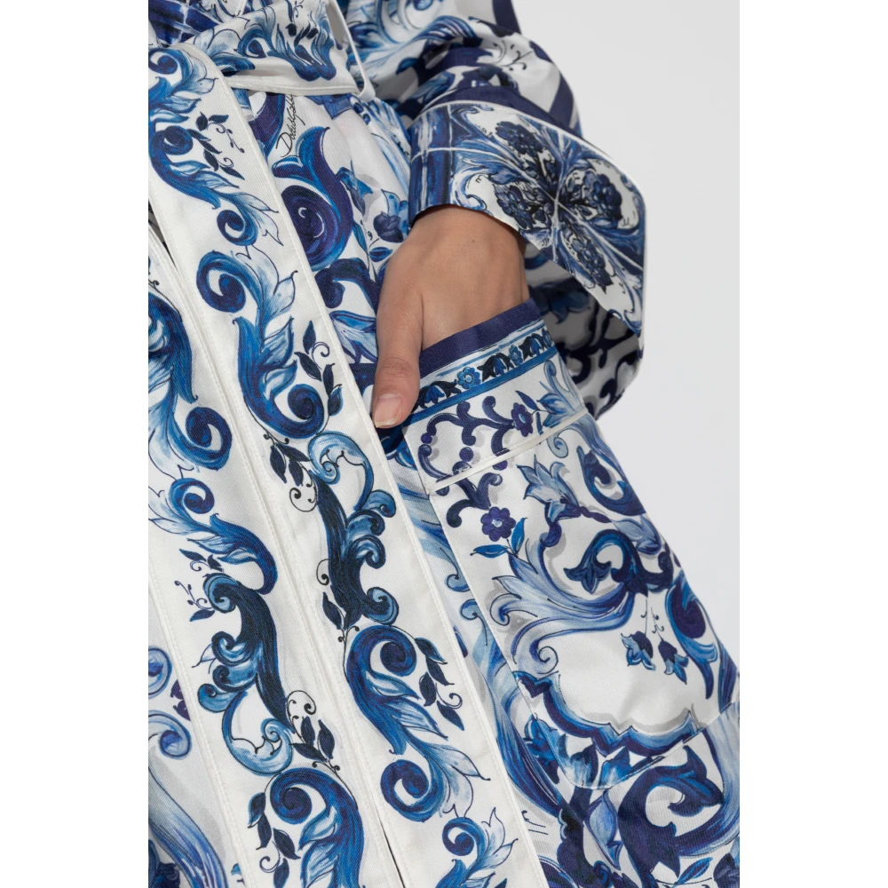 Dolce & Gabbana Zijden kimono Blue Dames